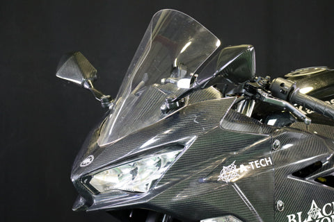 A-TECH エーテック エアロスクリーン スクリーンカラー：アクアブルー / 素材：CK カーボンケブラー / クリアー塗装：なし RS660 APRILIA アプリリア YZF-R25　エアロスクリーン