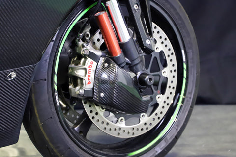 Ninja ZX-10R フロントブレーキ冷却ダクト【L/Rセット】 DC 綾織ドライカーボン 【品番】 K11635