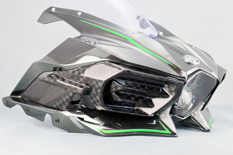 カワサキ　ニンジャ　H2 ドライカーボンラムエアダクトカバー Webike | SPEEDRA スピードラ SSK(エスエスケー) ラムエアダクト