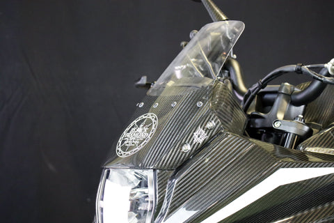 A-TECH エーテック エアロスクリーン スクリーンカラー：アクアイエロー / 素材：FRP／黒(FB) ニンジャ250SL KAWASAKI カワサキ